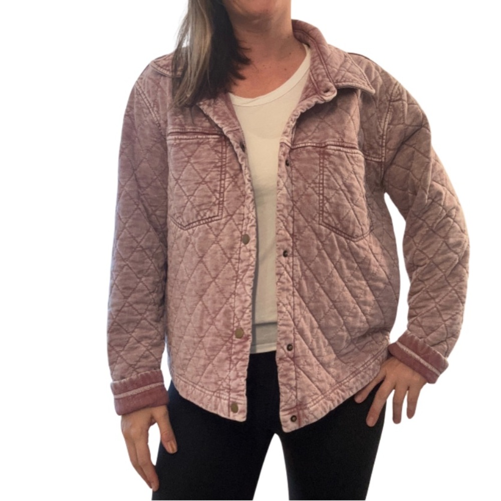 Jane And Delancy Quilted Pink Jacket - - Picture 2 of 7